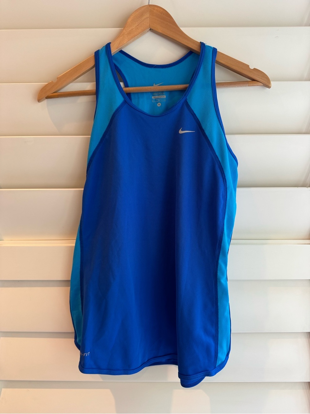 Nike women’s Blue Racerback Dri-FIT Tank Top